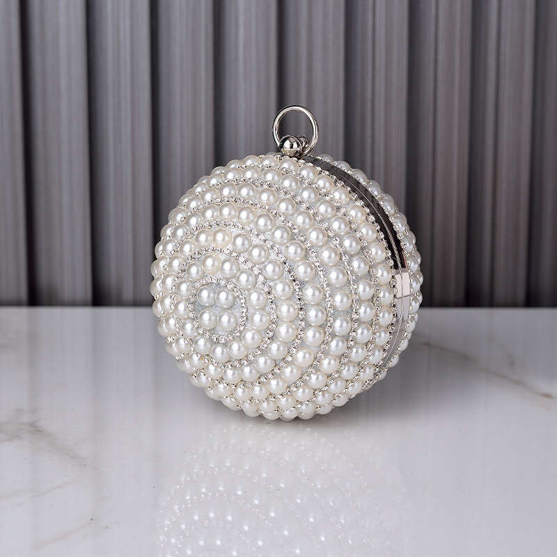 Dinner Bag Round Pearl Banquet Bag High End Spherical Handbag Versatile Evening Dress Chaozhou KQ