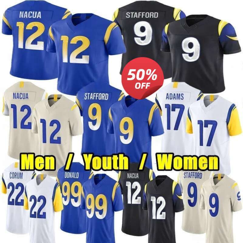 youth kids 2026 Men's Rivalries Football Jerseys 9 Matthew Stafford 17 Davante Adams 89 Tyler Higbee 13 Stetson Bennett 8 Jared Verse 12 Puka Nacua 11 Jimmy Garoppolo