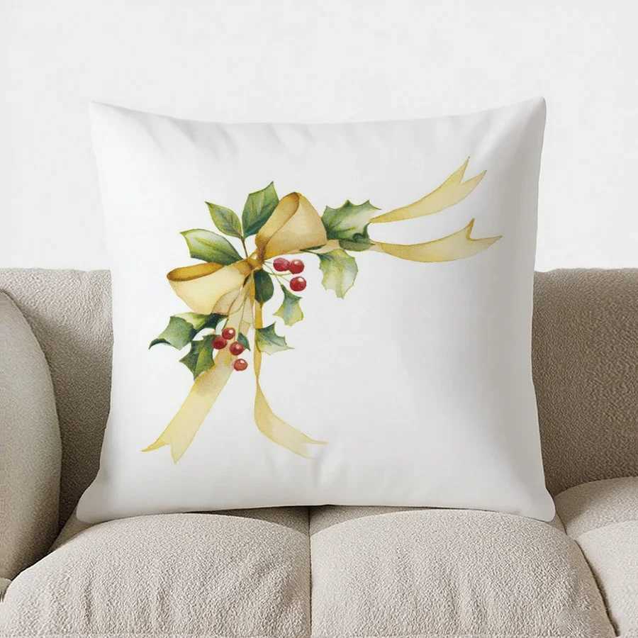 Christmas Tree With Gifts throw pillow cover with short plush print for living room sofa decoration cushion cover pillow covers G251124