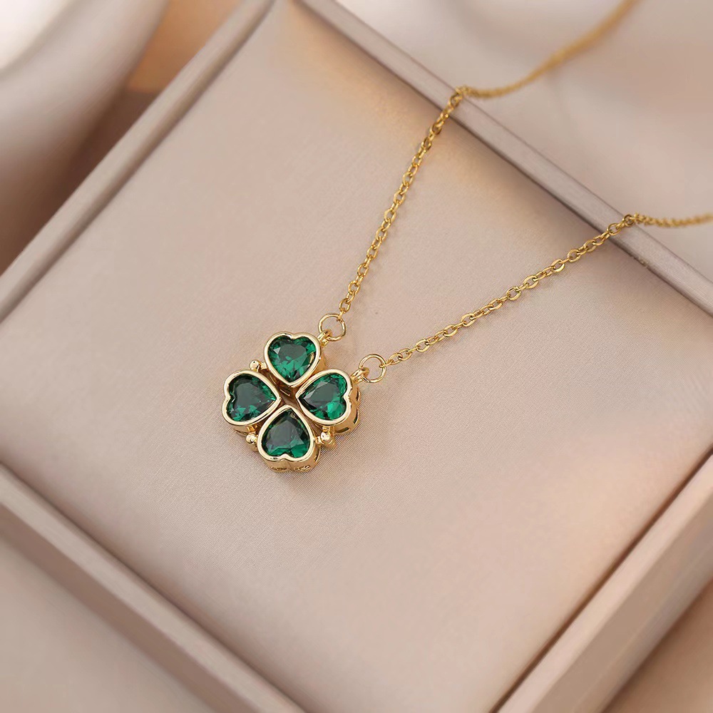 moissanite chain designer necklace designer necklace for woman diamond chain luxury jewelry women mens necklace heart linked to heart Foldable clavicl - view 6