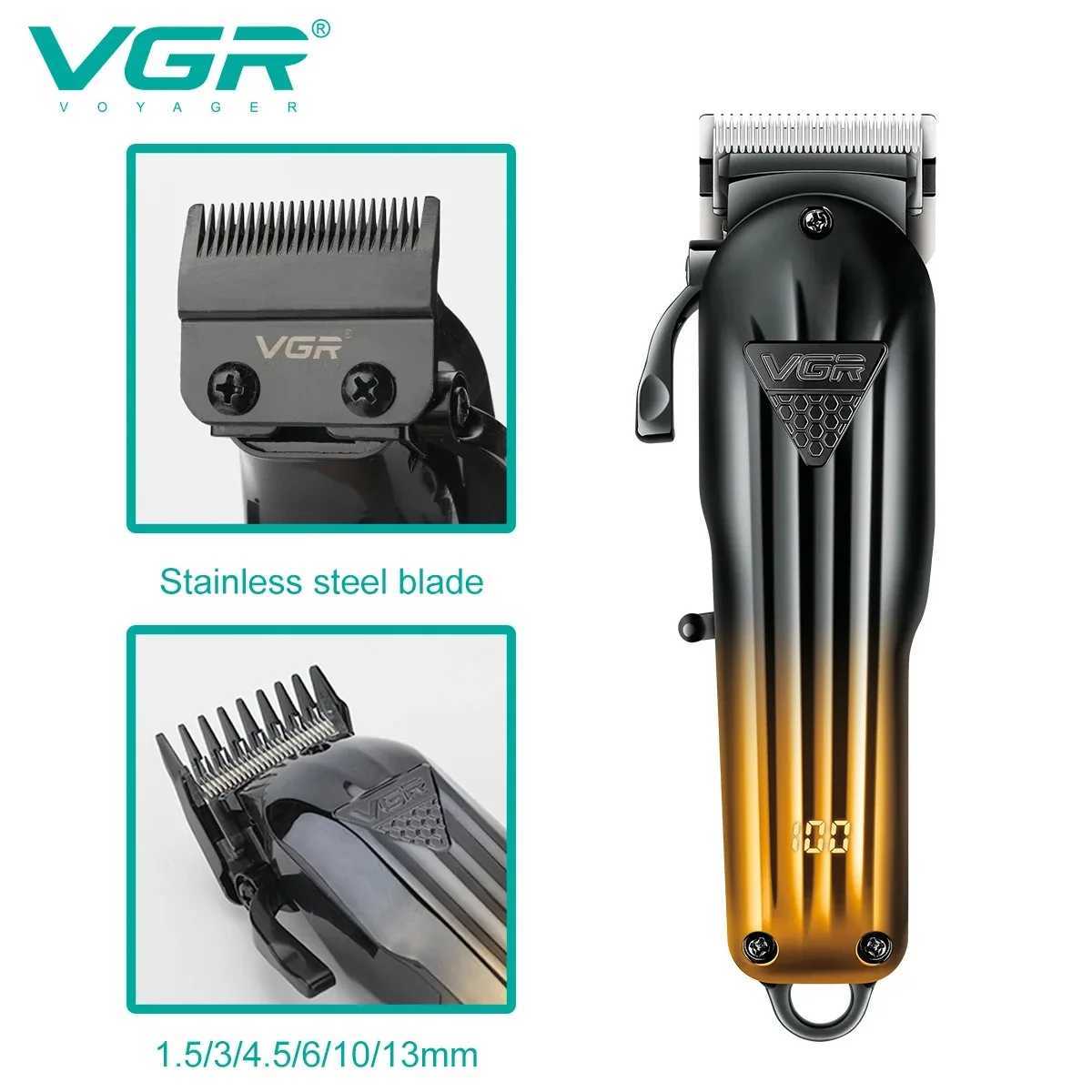 VGR Hair Trimmer Professional Electric Shaver Adjustable Trimmer Barber Clippers Beard Trimmer Razors Foil Shaver for Men V-644 L251124