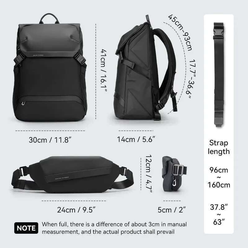 Designer bag MARK RYDEN Backpack Men 2 in 1