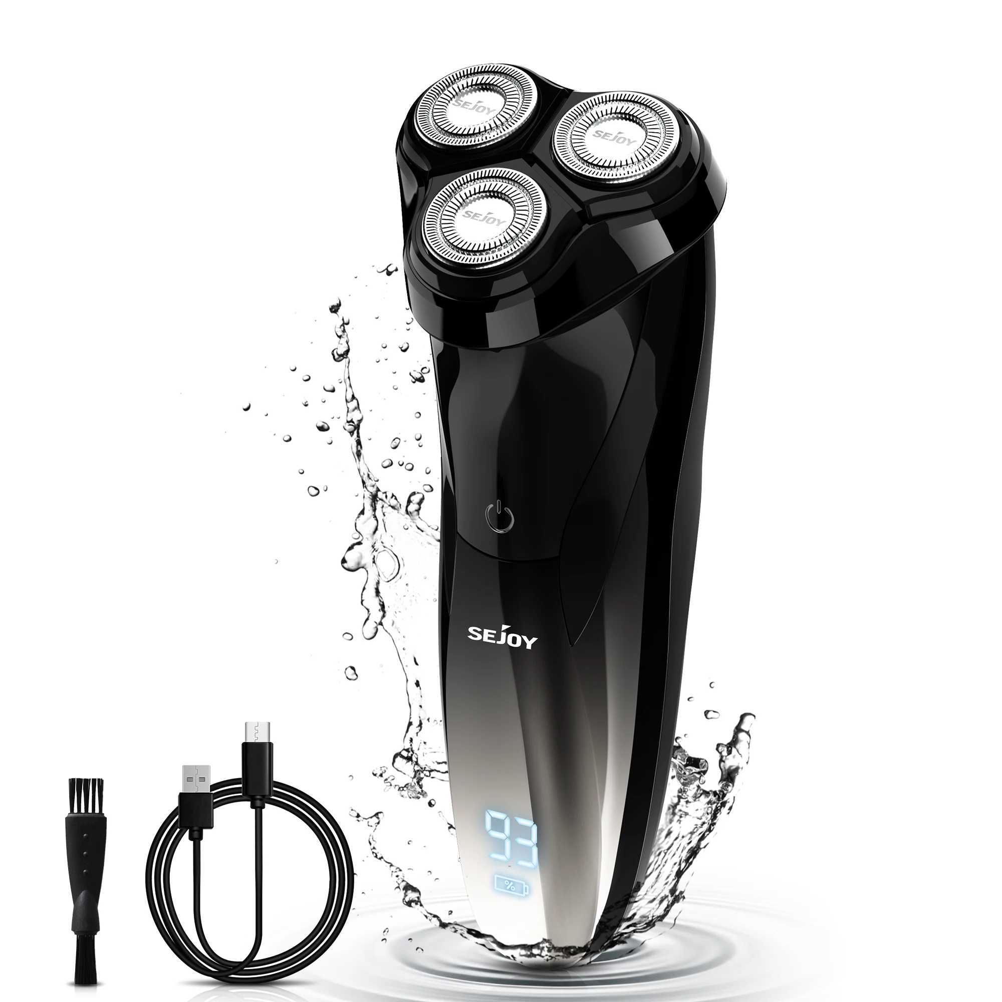 SEJOY 3D Electric Shaver for men Smart Razor for Beard Trimmer IPX7 Waterproof Wet Dry Shaving Machine Gifts L251124