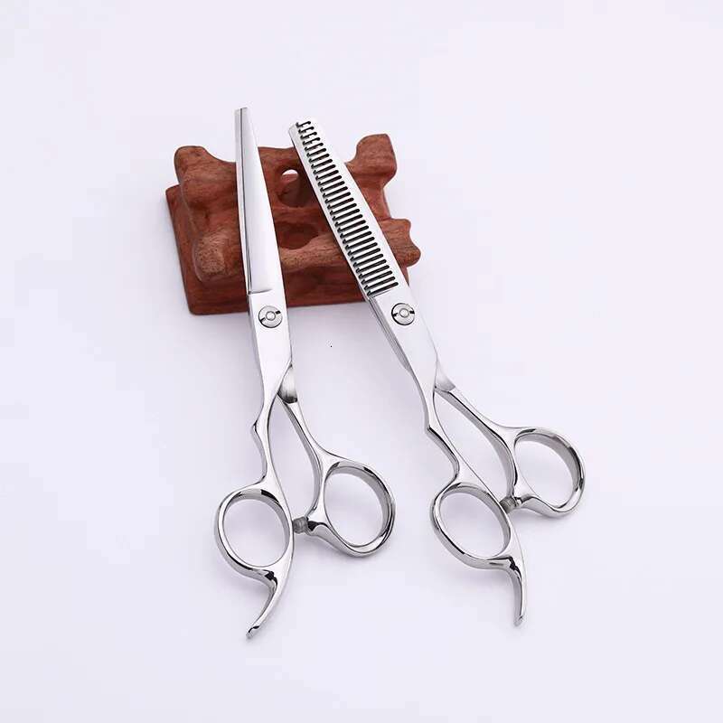 6 inches Left-Handed Professional Haircut Flat Home Hair Cutting Barber/Salon Thinning Shears Hairdressing Scissors Set