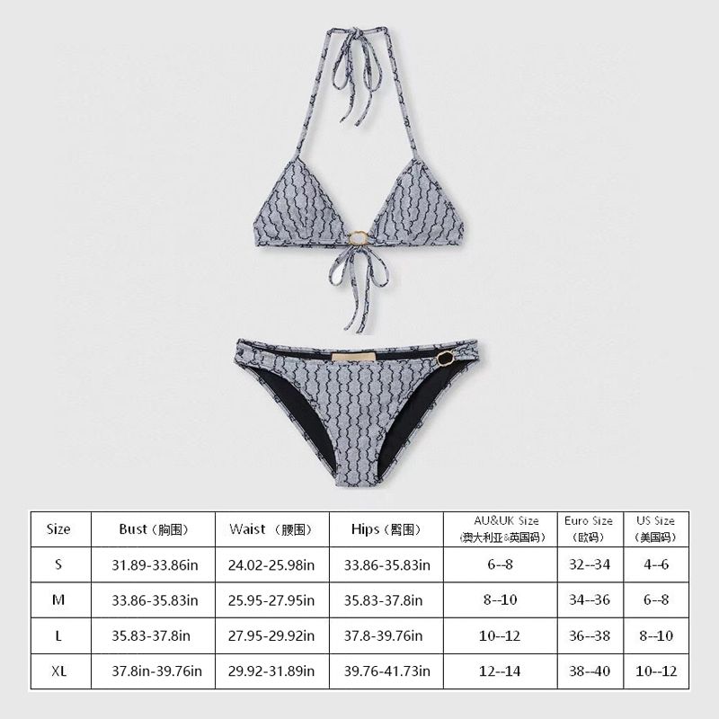 Wholesale Women's swimsuit fashion sexy bikini set bikini swimsuit letter classic swimsuit