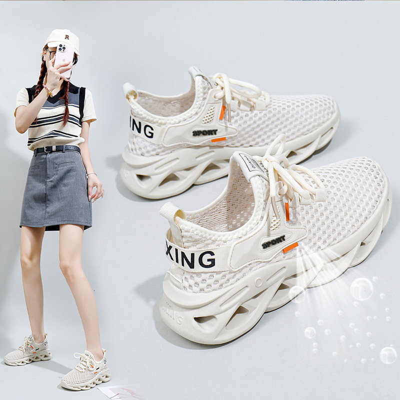 New Sports And Leisure Mesh Ultra Light One Foot Kick Dad Shoes Women S Thick Sole Ddmysaturn Ddmysaturn