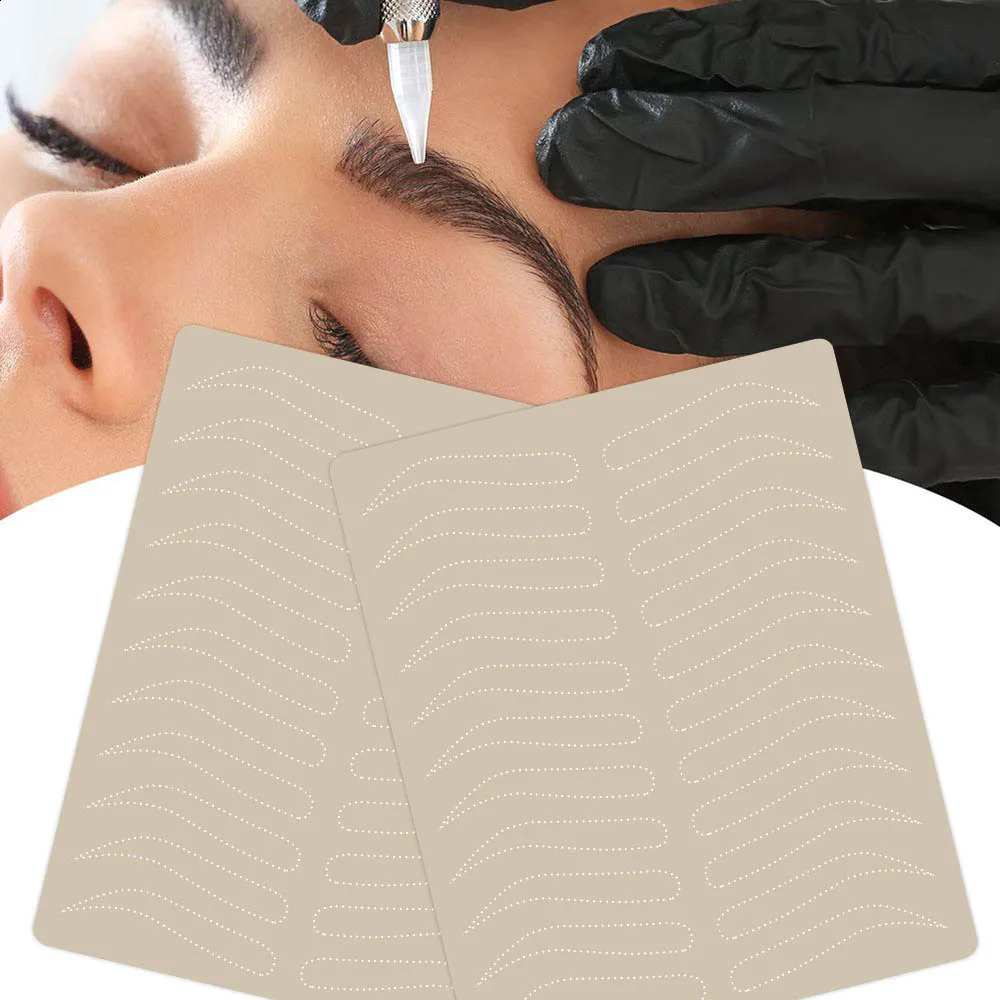 1/3/5/10Pcs Microblading Eyebrow Tattoo Practice Skin Eyebrow Tattoo Skin Tattoo Training Skin for Permanent Makeup Supplies 250422