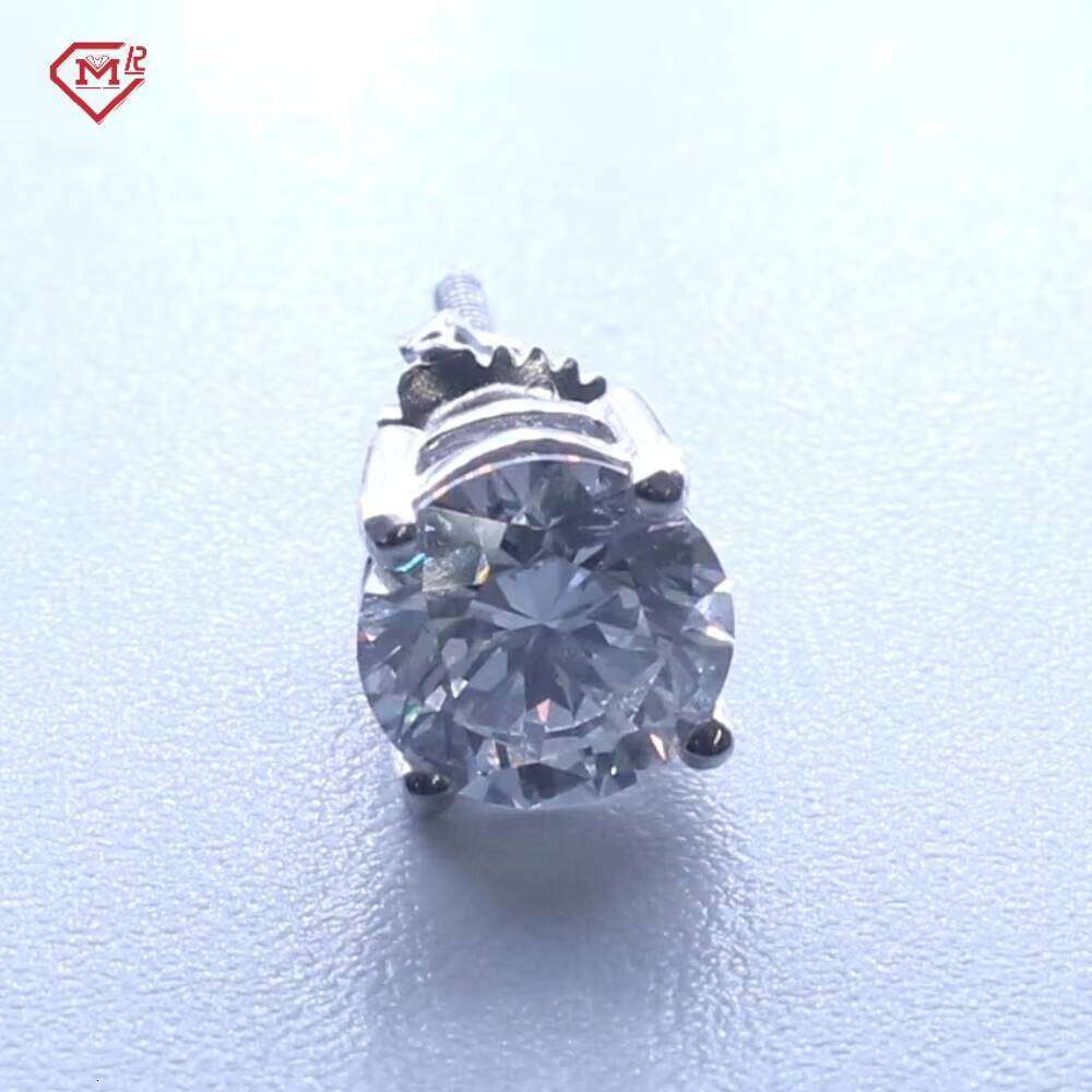 High Quality Hip Hop 3-8mm VVS GRA Certificated Luxury Screw Back Moissanite Earrings