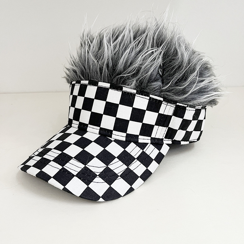 Simulated wig baseball cap Y2K designer beanie bonnet winter hat luxe mens beanie designer winter hat beanie men hats designers women Street personali - view 5