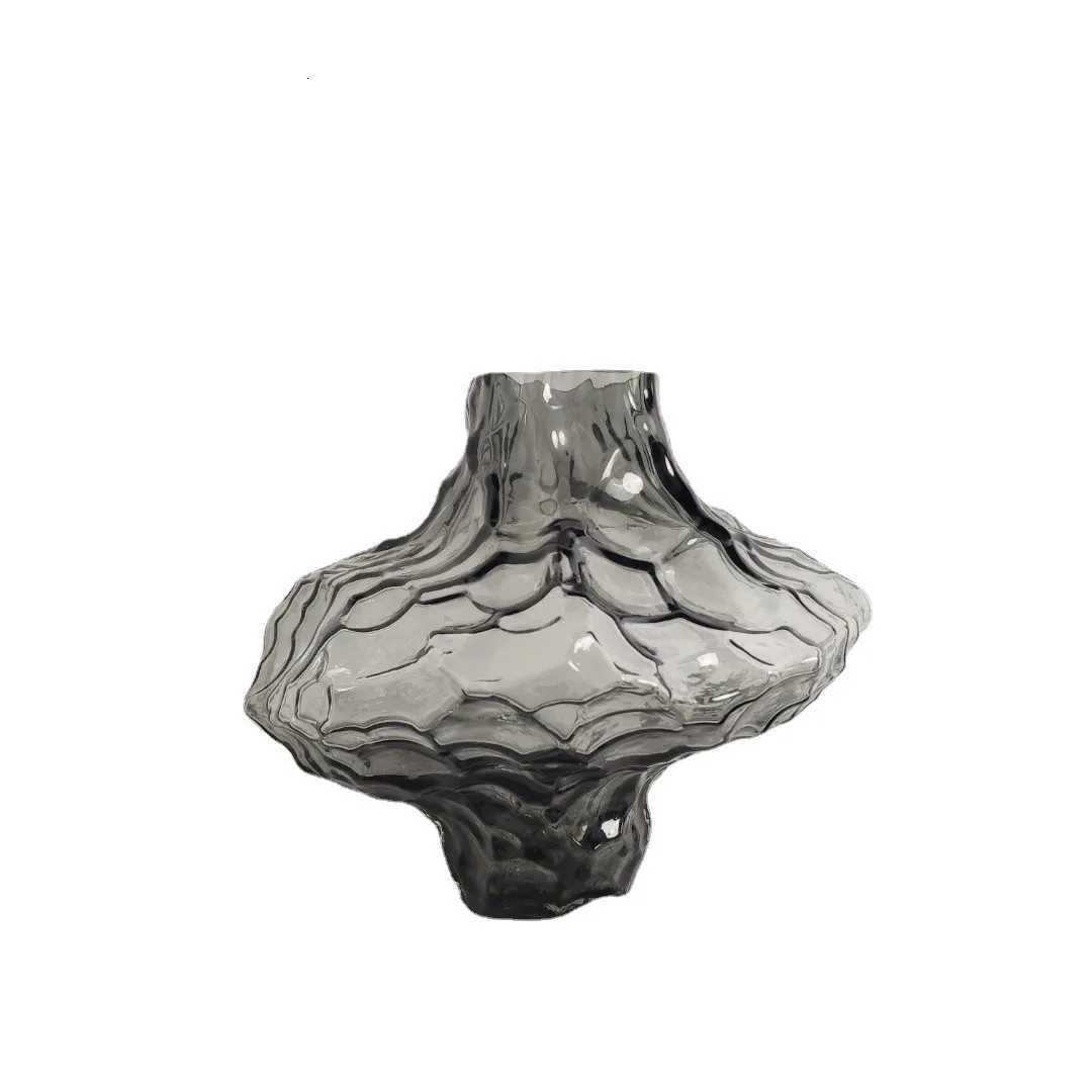 Luxury Nordic Minimst Style Frosting Glass Vase ic Home Living Room Decoration Stand For Flowers Decorative Vases Modern C251124