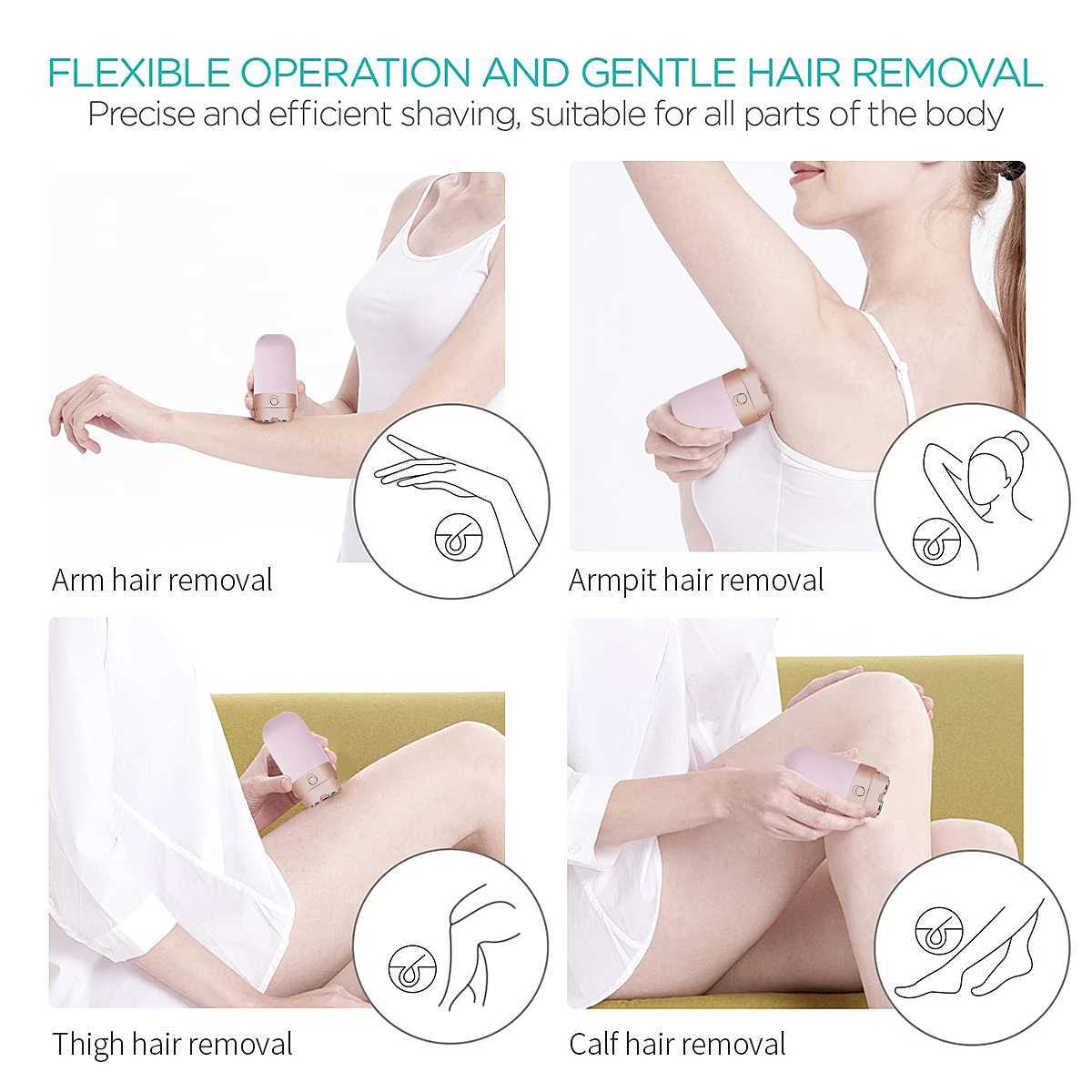 Mini Shaver Portable LED Electric Shaver Scraper Dry and Wet Dual Use Shaver Car Travel Office Shaver L251124