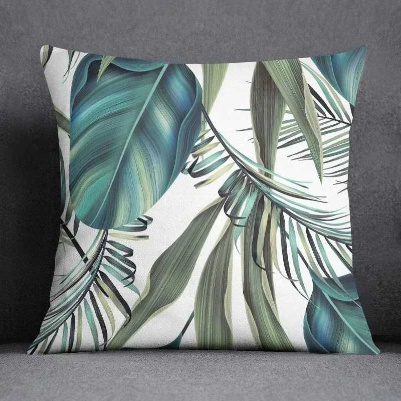 Tropical Flower Series throw pillow cover with short plush print for living room sofa decoration cushion cover pillow covers G251124