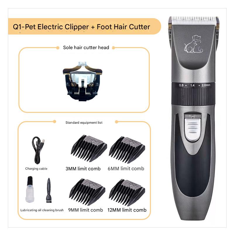 Dog Clipper Low Noise, Dog Grooming Kit with Rechargeable, Dog Shaver Cordless Electric Quiet Hair Clipper Set for Dog Cats Pets - view 7