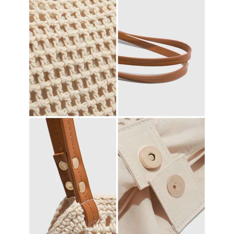 Designer Bag 2025 Handmade Woven Beach 2025 New Women Large Shoulder Tote Underarm Commuter Vacation Bag Handbags For Women Straw Bag Luxury Bag