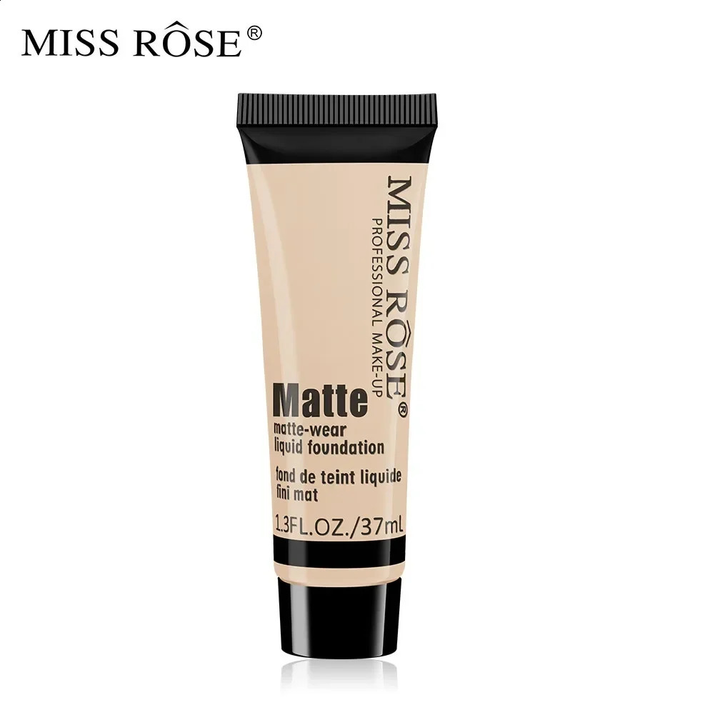 Miss Rose durable natural nude matte foundation makeup mineral pigment liquid concealer full coverage 250415