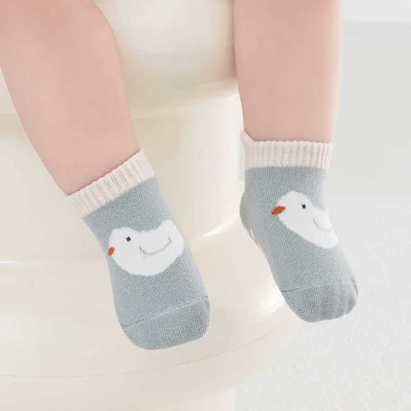 3Pairs/lot Kids Socks For Boys Girls Soft Cotton Print Baby Boy Toddler Socks Anti-slip Socks For Children Autumn Winter 0-5Year G251124