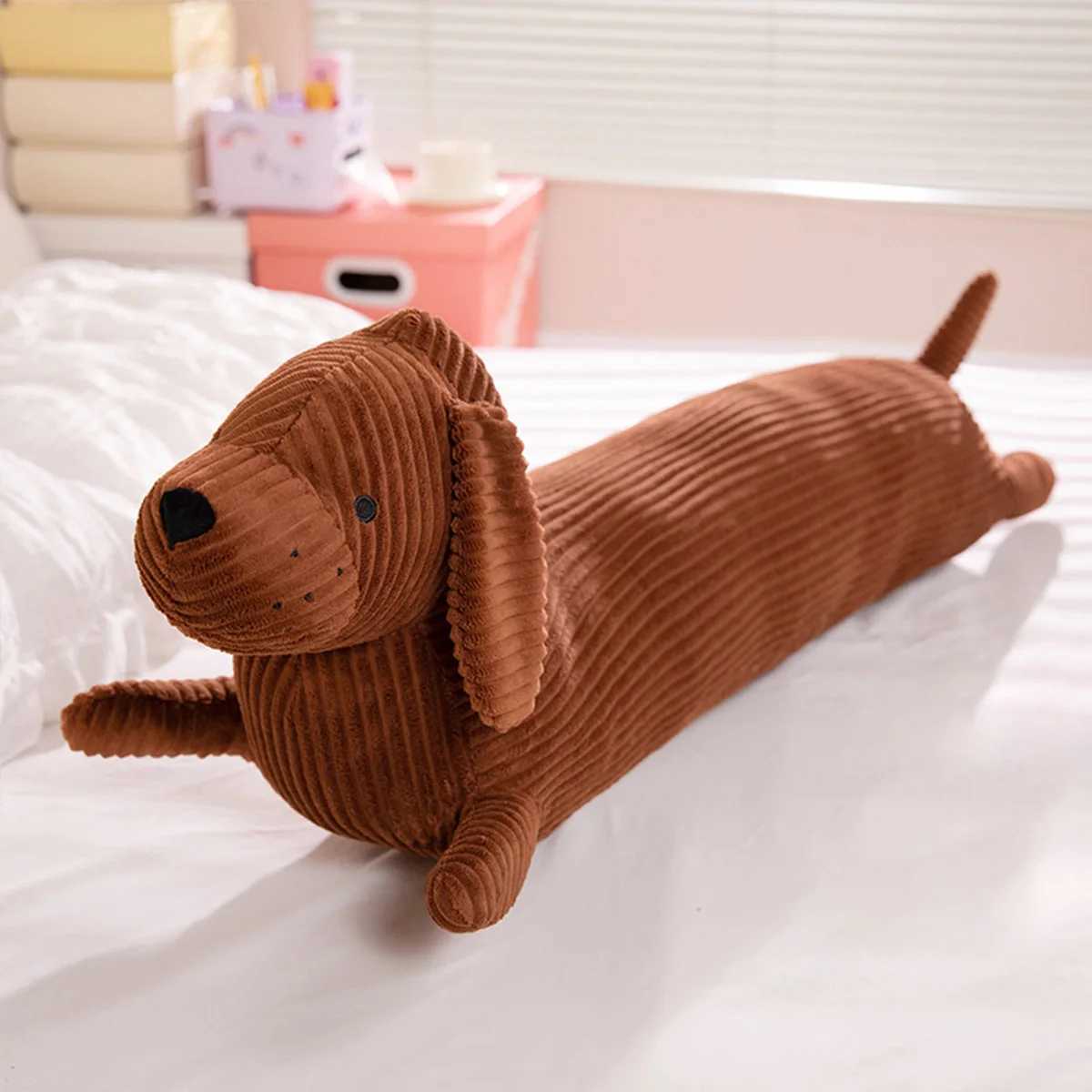 1pc Dachshund dog Plush throw Pillow Soft and Durable Faux Fur Throwing sofa Pillow Cushion Dachshund Animal G251124