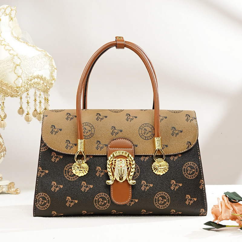 MASA Old Flower Classic And Versatile Casual Travel Messenger Hand Held Shoulder Crossbody Bag Women S Bag Tote Bag