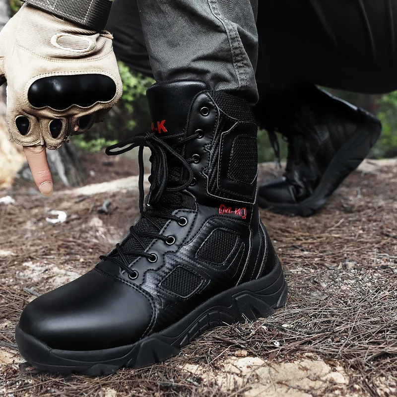 Outdoor Waterproof Safety Shoes Security Steel Toe Cap Mens Boots Working Steel Toe Anti-Smashing Mens Work Boots Size 47 251124