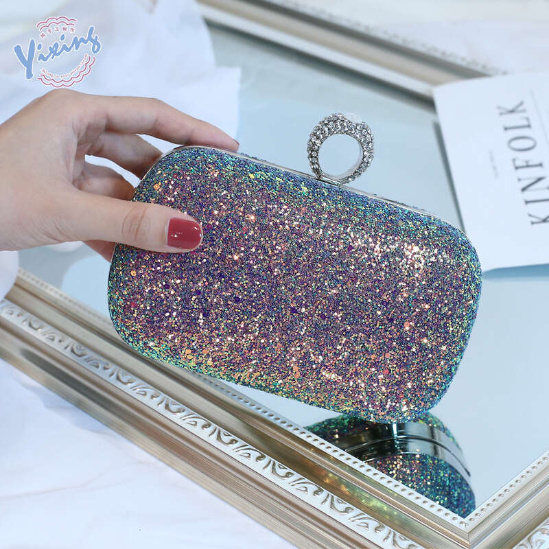 Dinner Bag Fantasy Sequin Celebrity Party Girl Bag Set With Dinner Bag KQ