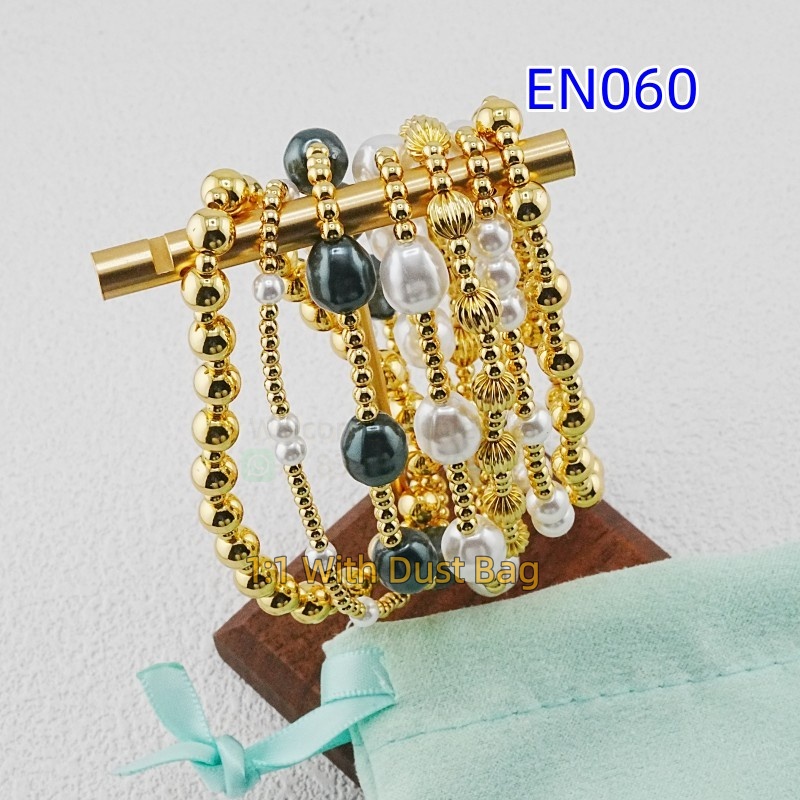 1:1 E-Newton Gold Luxury Jewelry Beaded Bracelet Designer For Women Birthday Christmas Gift EN060