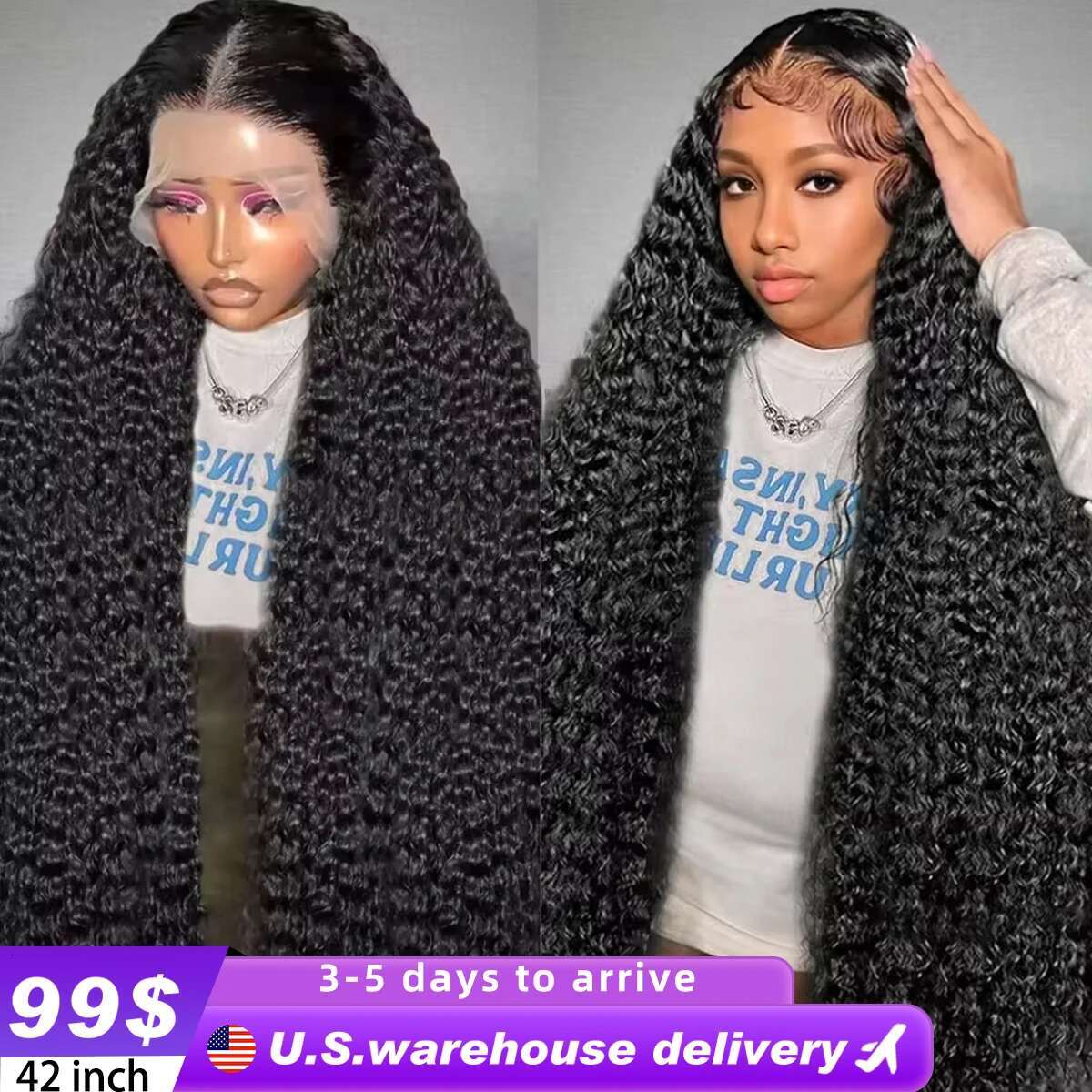 Hd X Human Hair Curly Wig For Women Inch Brazilian Pre Plucked X Deep Water Wave Lace Frontal Wigs Tote Bag Tote Bag