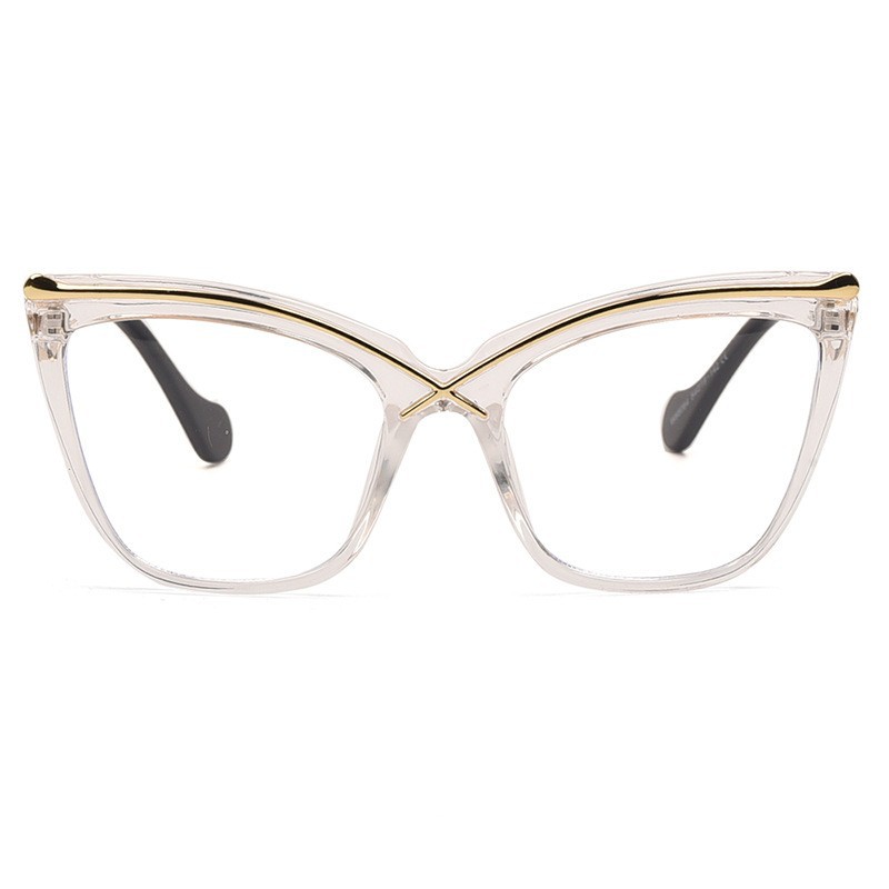 Designer Sunglasses For Women Men Business Glasses Frame Anti-blue Light Flat Mirror Glasses Cat Eye Frame Sunglasses KA9966