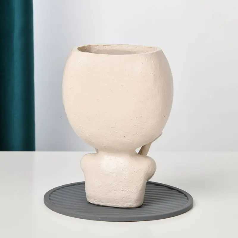 1 Girl Face Vase Creative Home Decoration Balcony Living Room Decoration Ornaments Christmas Gifts Thanksgiving Gifts C251124