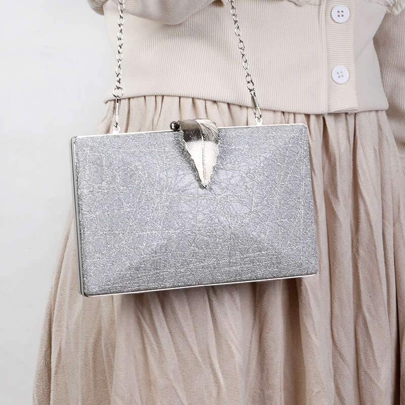 Dinner Bag Fashionable Leaf Dinner Simple PU Handheld Premium Women S Chaozhou Banquet Bag KQ