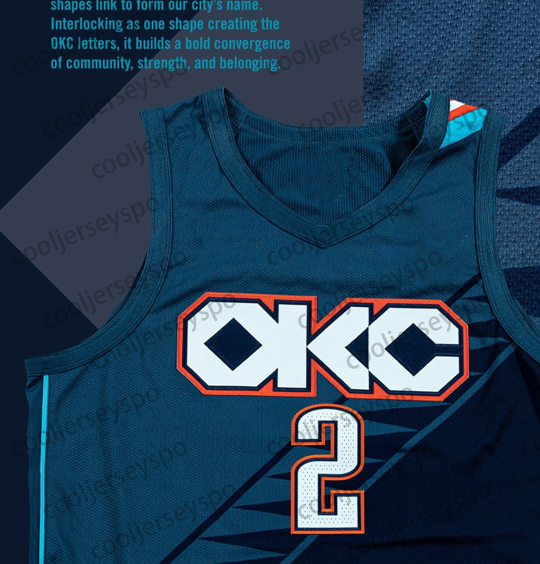 Personalized Custom 2025-26 City Basketball Jersey Shai Gilgeous-Alexander Luguentz Dort Ousmane Dieng Alex Ducas Adam Flagler S-XXXL