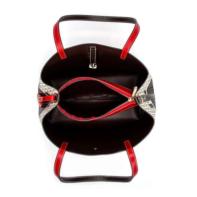 Classic New Handbag Large Capacity PVC Material Exquisite Craftsmanship Fashion Elements Women's Shoulder Bag