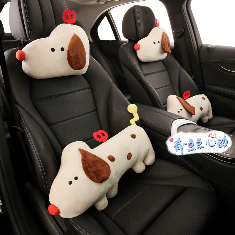 Wind-Up Dog & Scarf Cat Plush Toys, Cozy Head Pillow & Hug Pillow, Home Decor Gifts for Pet Lovers