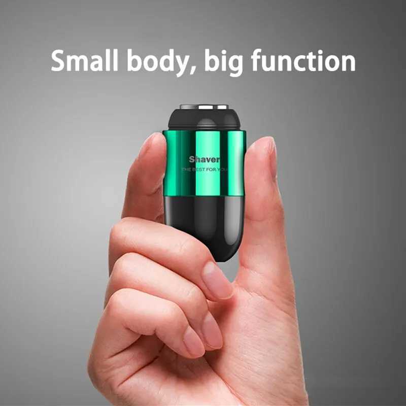 Electric Mini Shavers for Men Wet and Dry Rechargeable Mens Razor Waterproof Magnetic Portable for Travel Beard Shaving L251124