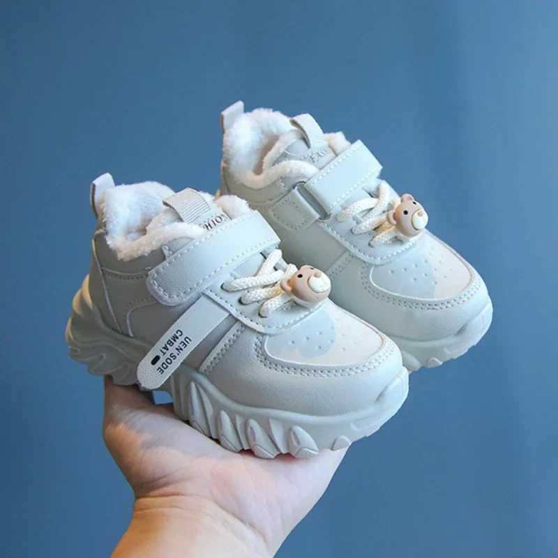 Winter Kid Casual Sneakers Boy Girl Running Sports Slip Resistant Toddler Baby Warm Cotton Shoes Fashion Children Footwear H260305