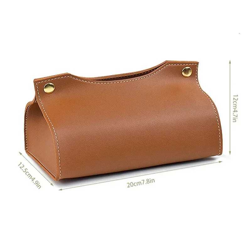 Pu Leather Tissue Box Cover Holder Car Living Room Bedroom Decoration Kitchen Desktop Nordic Home Napkin Holder Large StorageM251124