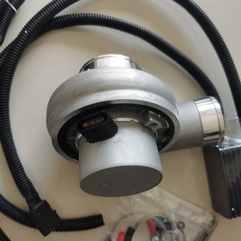 Electric Turbo Supercharger Kit Thrust Motorcycle Electric Turbocharger Air Filter Intake for all car improve speed