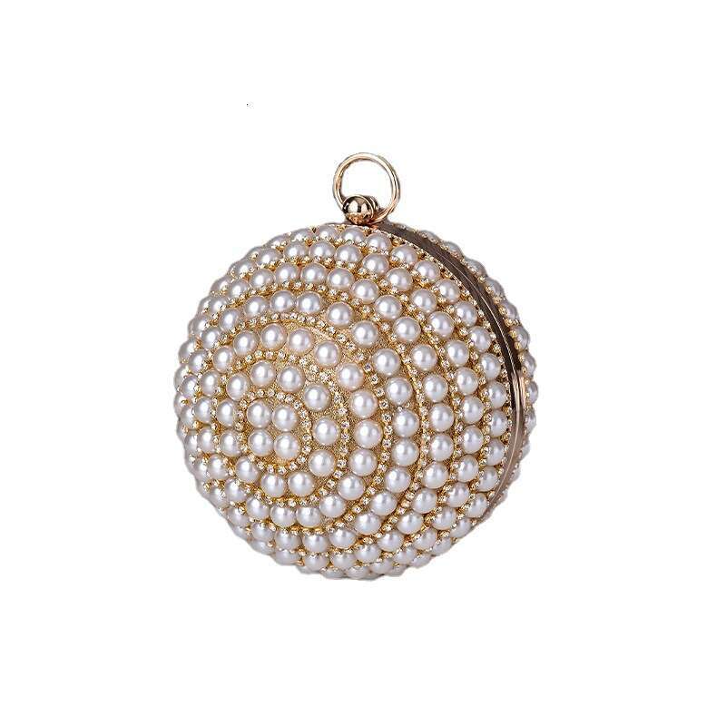 Dinner Bag Round Pearl Banquet Bag High End Spherical Handbag Versatile Evening Dress Chaozhou KQ