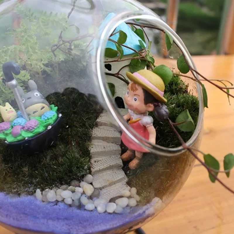 Retro Glass Ball Hanging Stand Candle Holder Portable Iron Art Iron Display Stand 23cm Ecological Bottle Stand Vase C251124