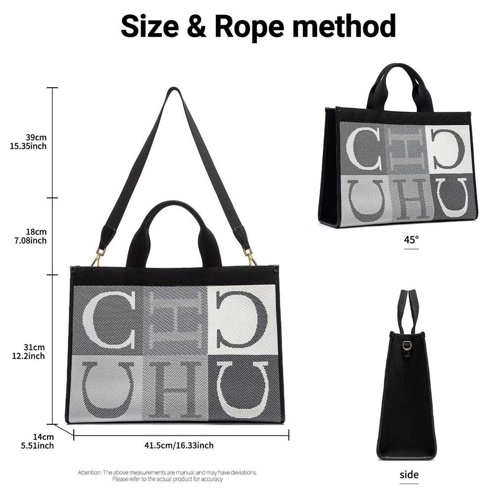 CHCH Women's Shopping 2025 New Eco Friendly Flyknit Simple Mommy Bag