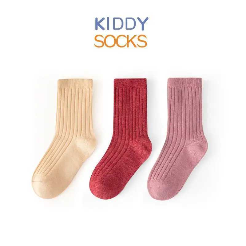 1-12 Year Kids Merino Wool Sports Socks for Girls Boys Toddler Thermal Winter Warm Thick Cushioned Moisture Hiking Socks 3 Pairs G251124