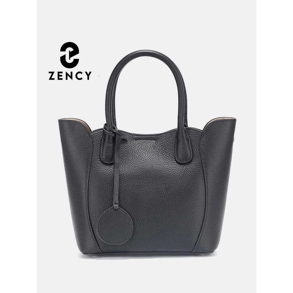 Designer Bag Zency Women's Shoulder Genuine Leather Bag Top Handle Simple Fashion Crossbody Cowhide Bags Satchel Large Capacity
