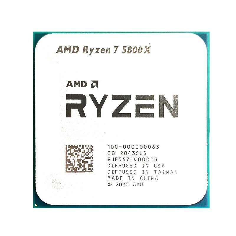 AMD Ryzen 7 R7 5800X 3.8GHz 8-Core 16-Thread CPU Processor Socket AM4