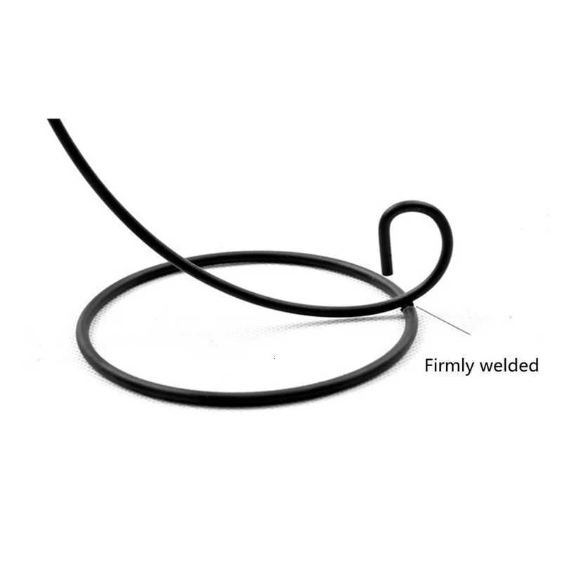 Retro Glass Ball Hanging Stand Candle Holder Portable Iron Art Iron Display Stand 23cm Ecological Bottle Stand Vase C251124