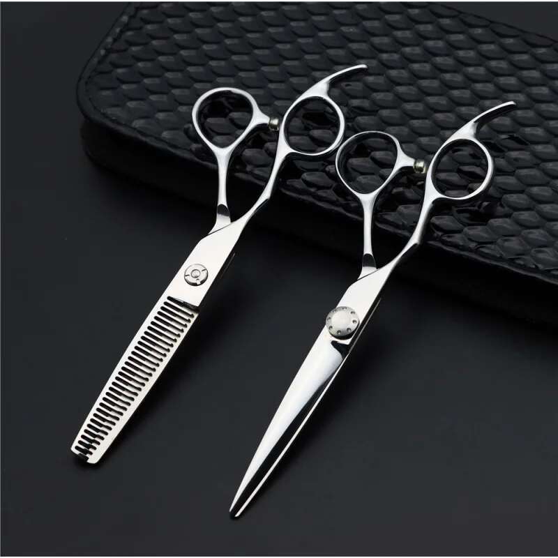 440C 6.0-Inch Home Stylist Hair Set Salon Barber Professional Left-Handed Hairdressing Scissors