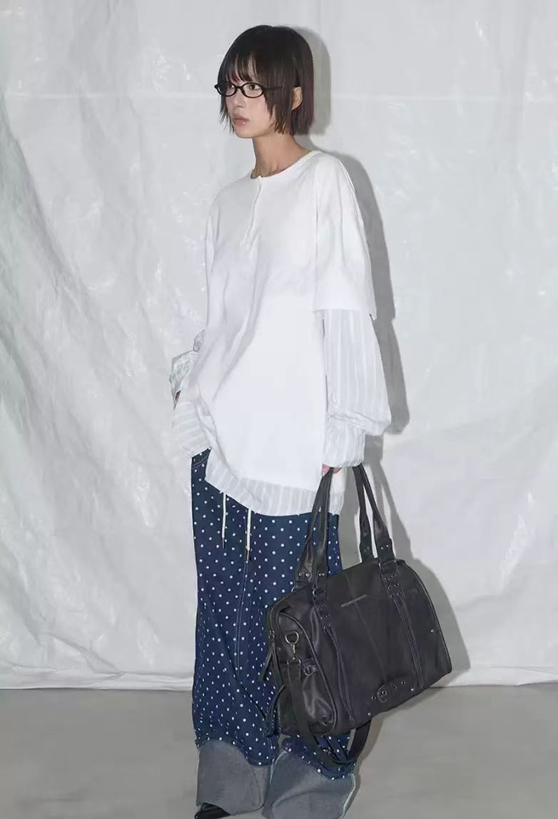 2025 new niche retro versatile large-capacity buckle commuter shoulder bags and crossbody bags