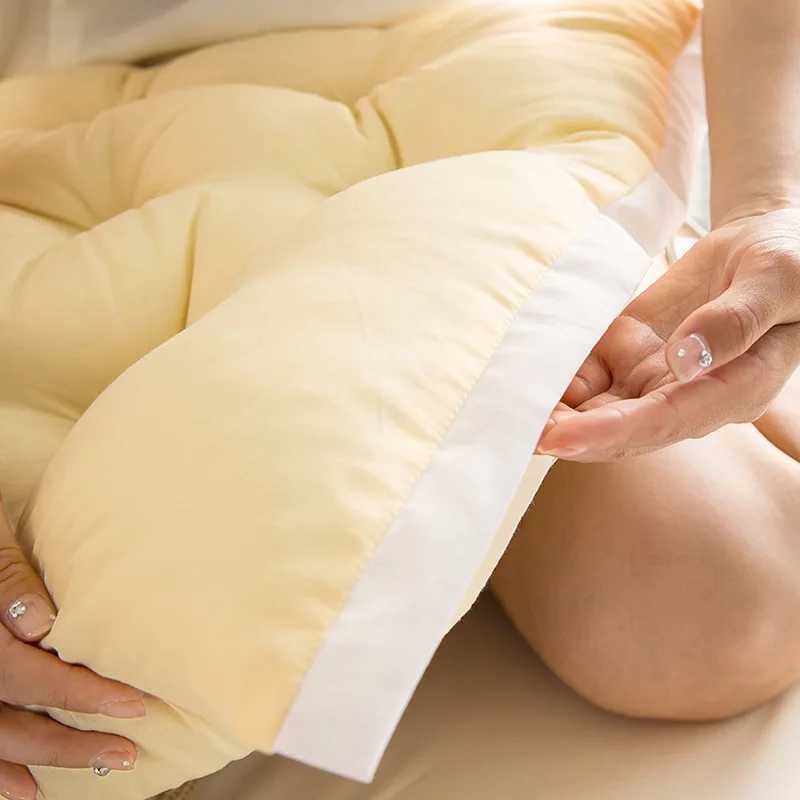 Solid Color Plush Cushion Soft Lace Headboard Neck Stuffed Pillow Body Bedside Back Bed Cushion Large Backrest Support Bolster G251124