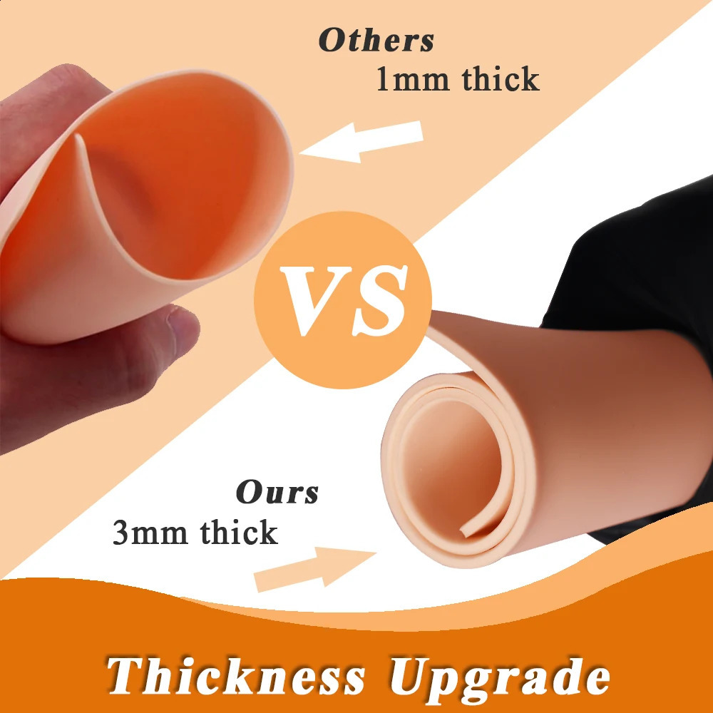 8/5/3/2/1pcs m Tattoo Practice Skin Big Blank Silicone Fake Skin Double Sides Tattoo Beginner Practice Skin Tattoo Accessories 250422