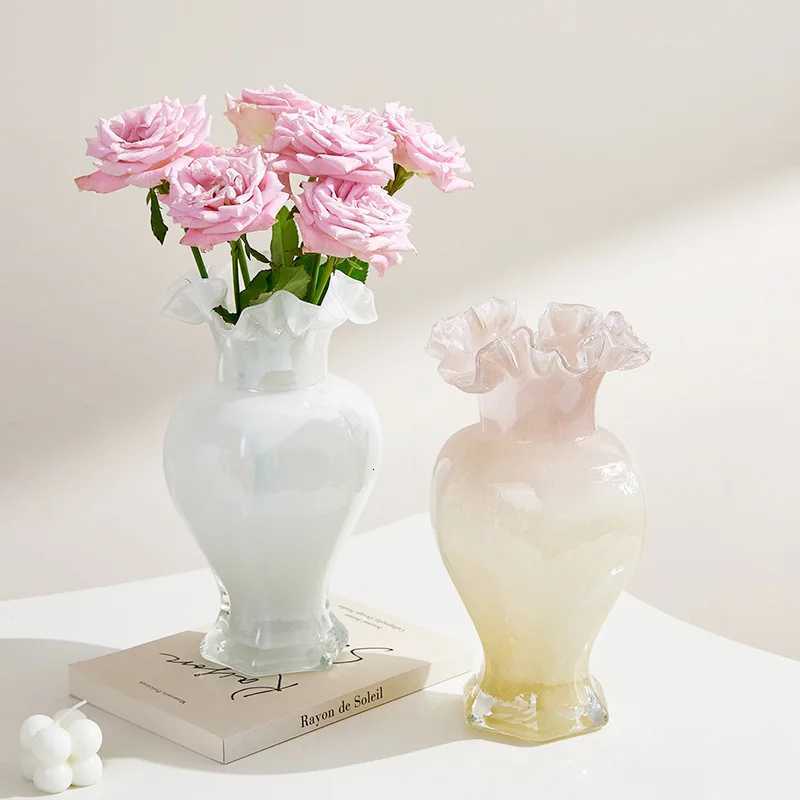 Retro Light Luxury French Vase Decorative Glass Vase Home Creative Ornament C251124