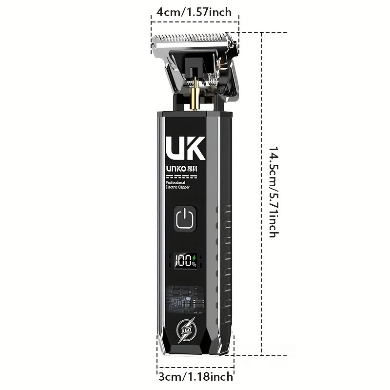 Professional Cordless Hair Clipper Rechargeable Electric Hair Trimmer for Men Kids Home Salon Use 251124