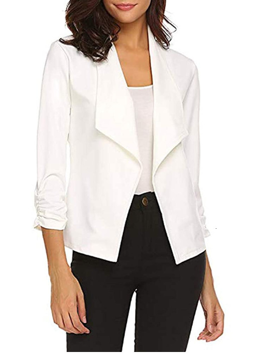 2020 solid color long sleeve simple thin womens Blazer